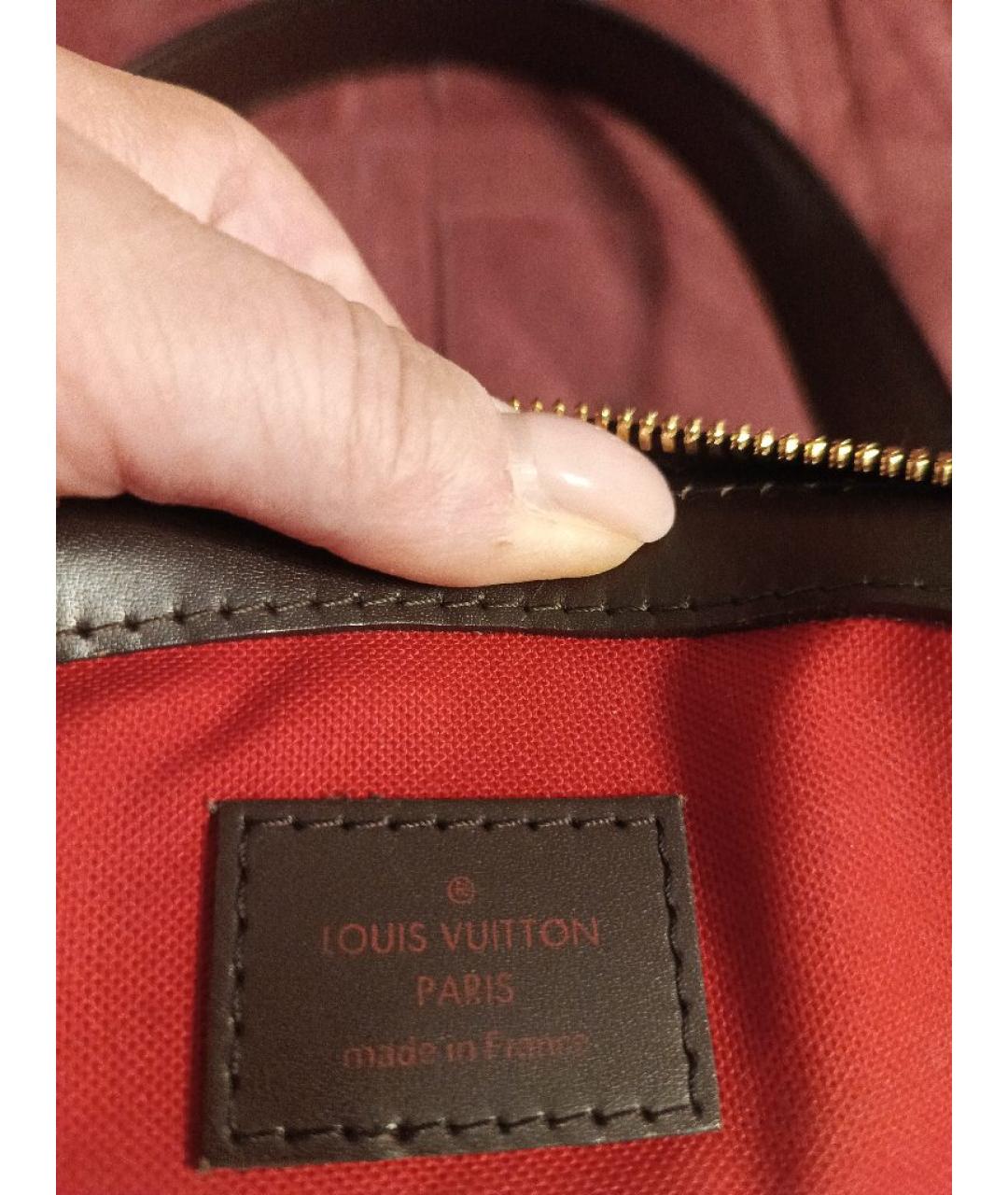 LOUIS VUITTON Коричневая сумка с короткими ручками, фото 8