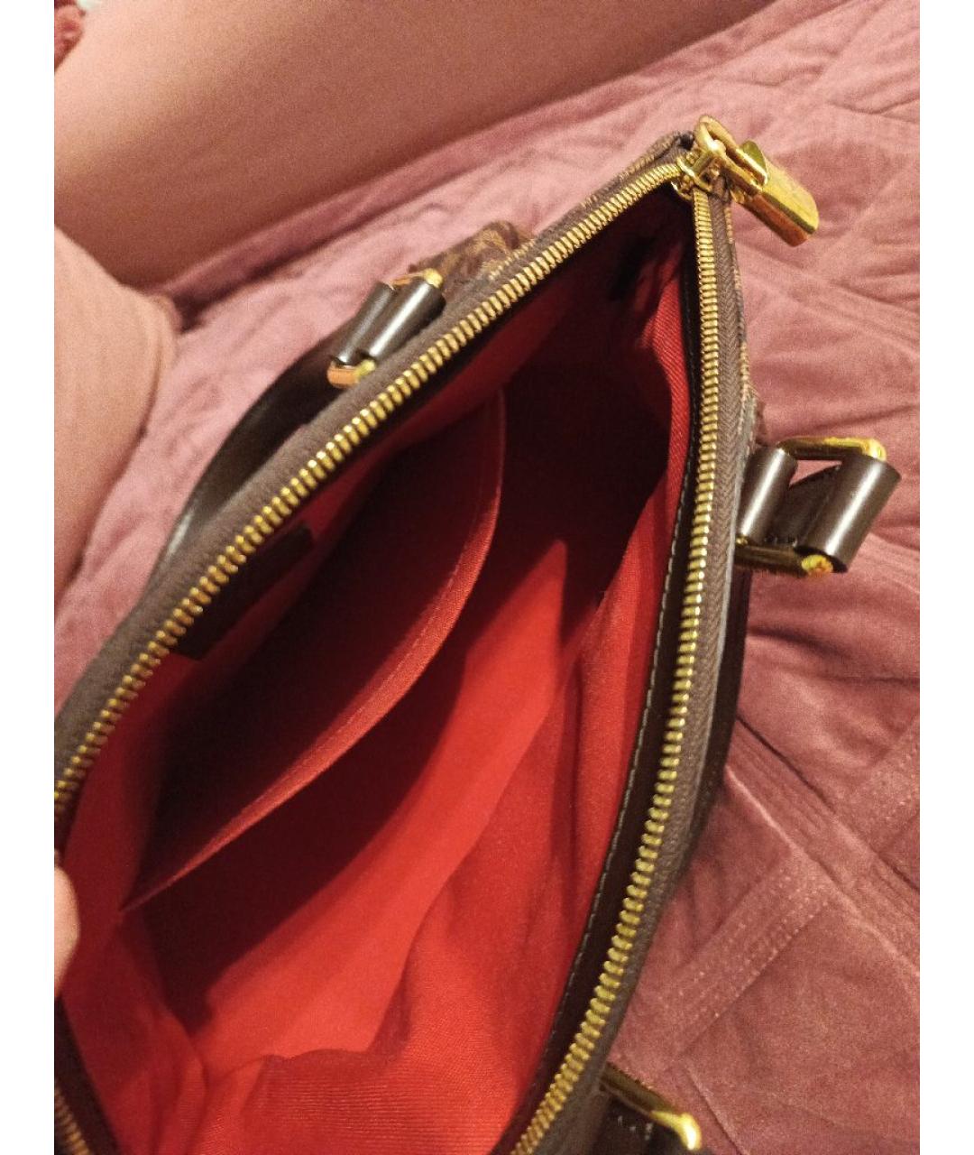 LOUIS VUITTON Коричневая сумка с короткими ручками, фото 4