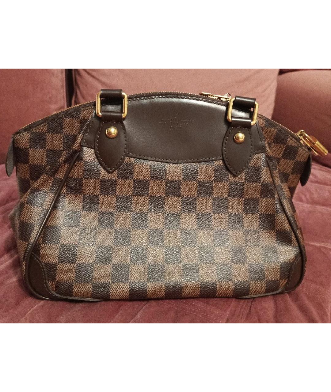 LOUIS VUITTON Коричневая сумка с короткими ручками, фото 3