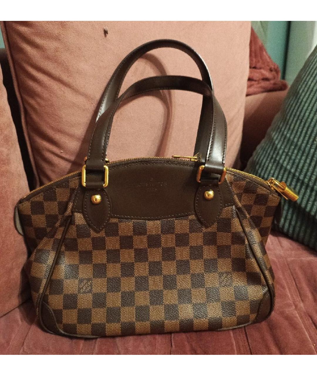 LOUIS VUITTON Коричневая сумка с короткими ручками, фото 10