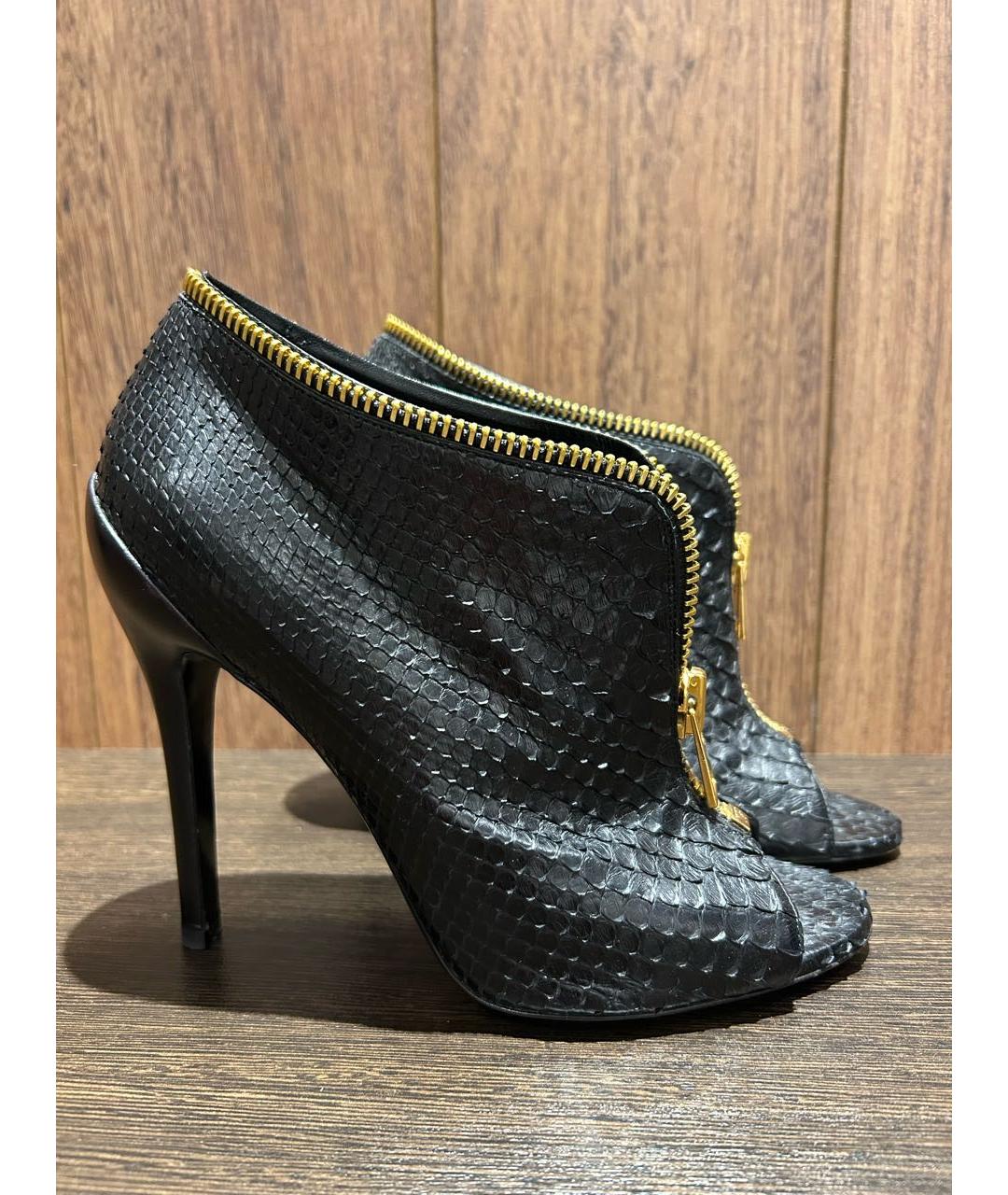 TOM FORD Черные ботильоны из экзотической кожи, фото 7