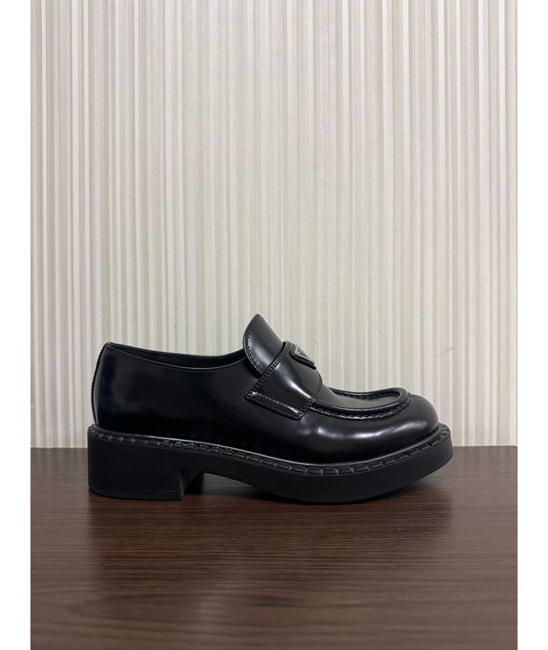 PRADA Черные лоферы из лакированной кожи, фото 7
