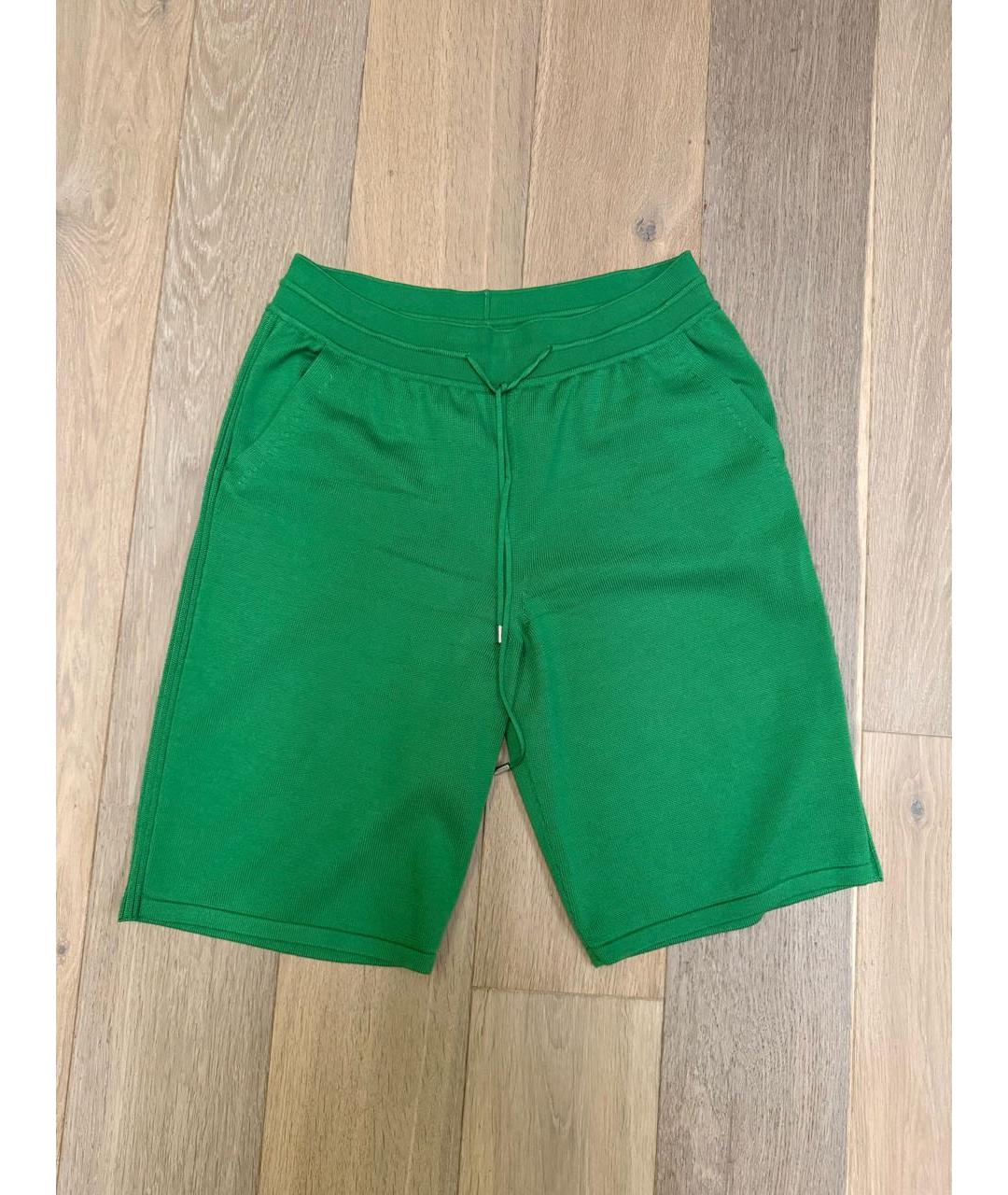 LORO PIANA Зеленые шорты, фото 4