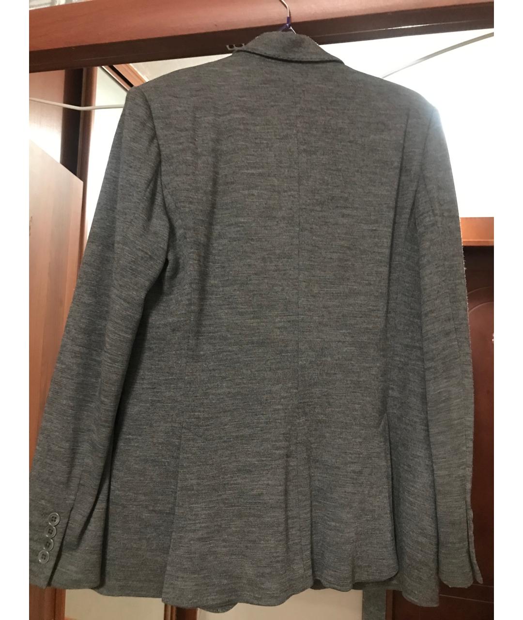 POLO RALPH LAUREN Серый шерстяной пиджак, фото 2