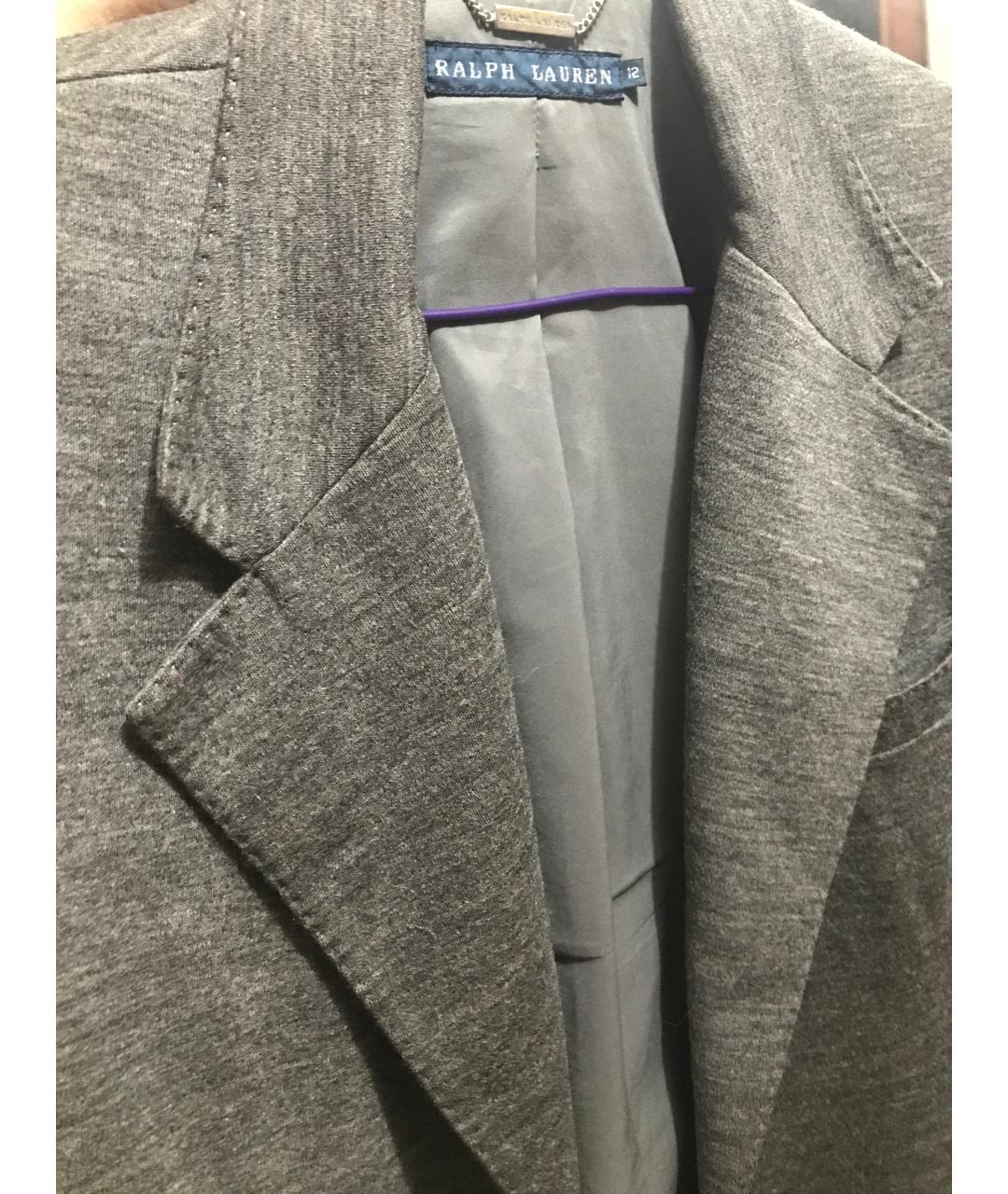 POLO RALPH LAUREN Серый шерстяной пиджак, фото 3