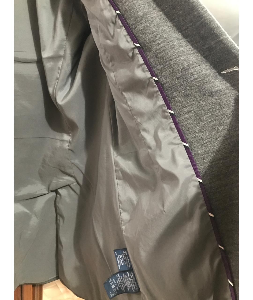 POLO RALPH LAUREN Серый шерстяной пиджак, фото 4