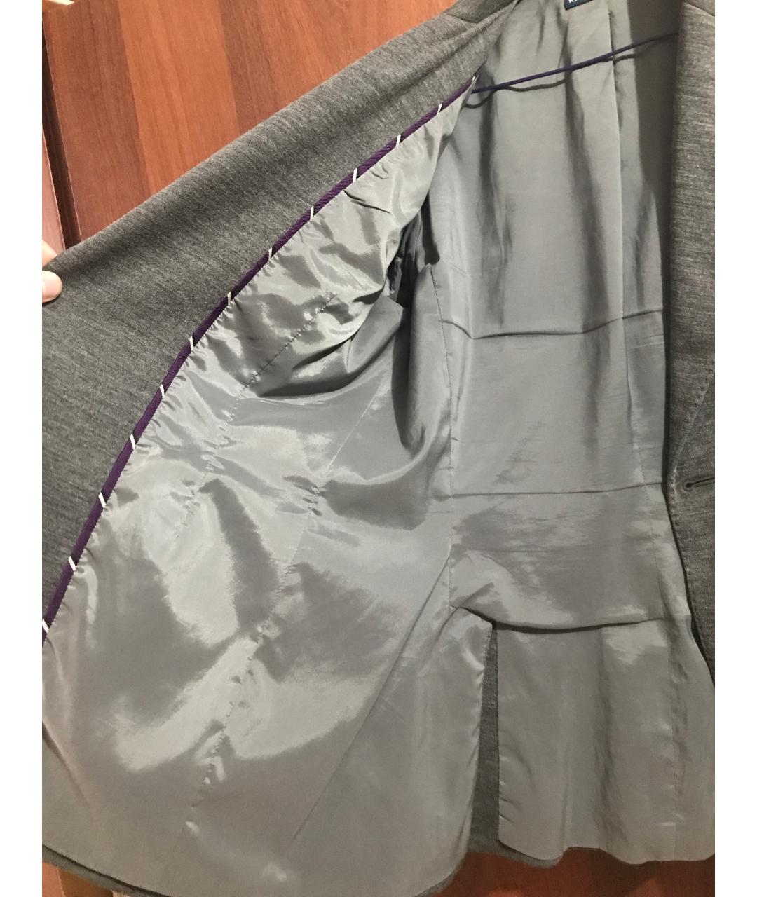 POLO RALPH LAUREN Серый шерстяной пиджак, фото 6