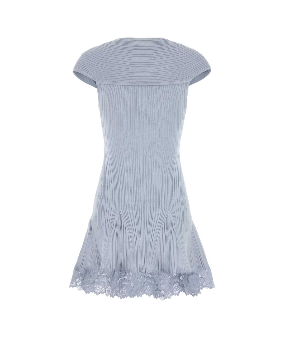 SELF-PORTRAIT Голубое полиэстеровое повседневное платье, фото 2