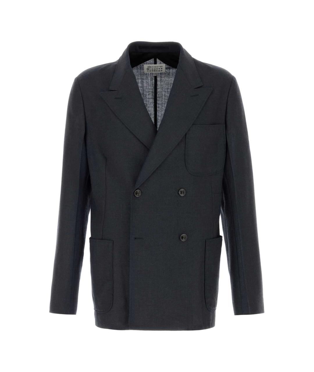 MAISON MARGIELA Синий шерстяной пиджак, фото 1