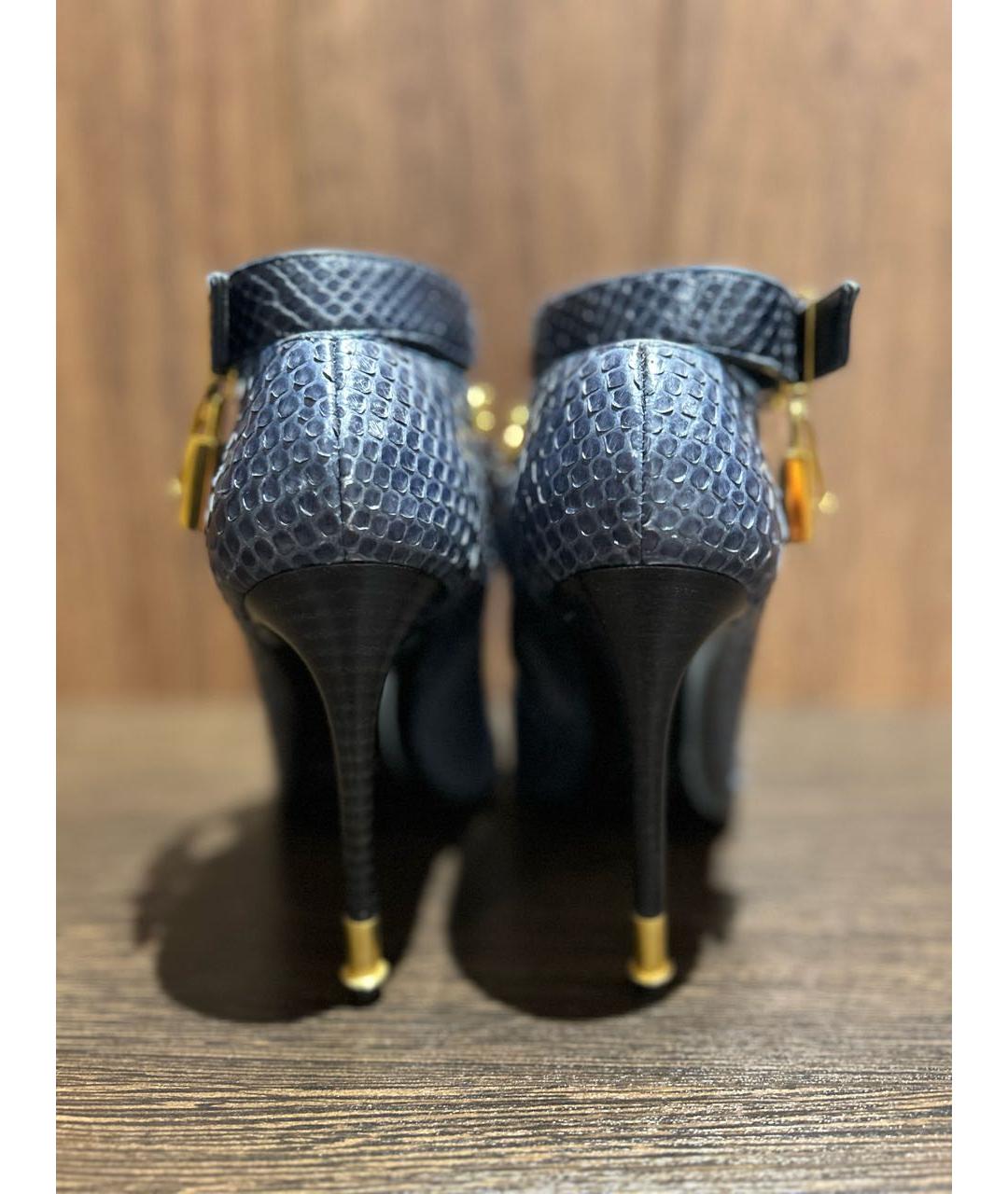 TOM FORD Синие ботильоны из экзотической кожи, фото 6