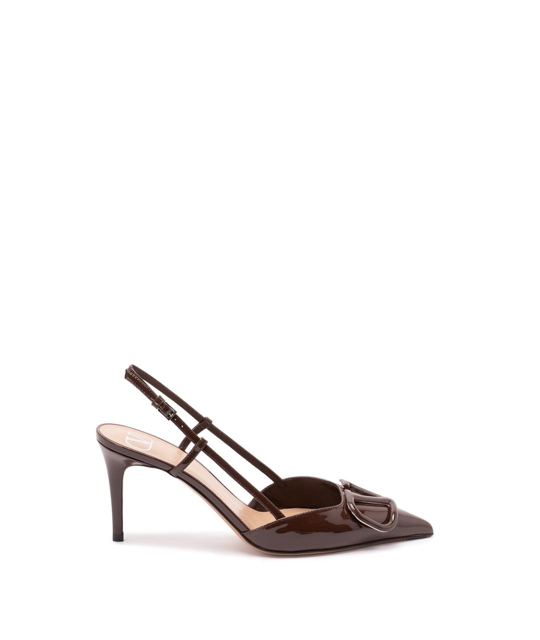 VALENTINO Бордовые кожаные туфли, фото 1