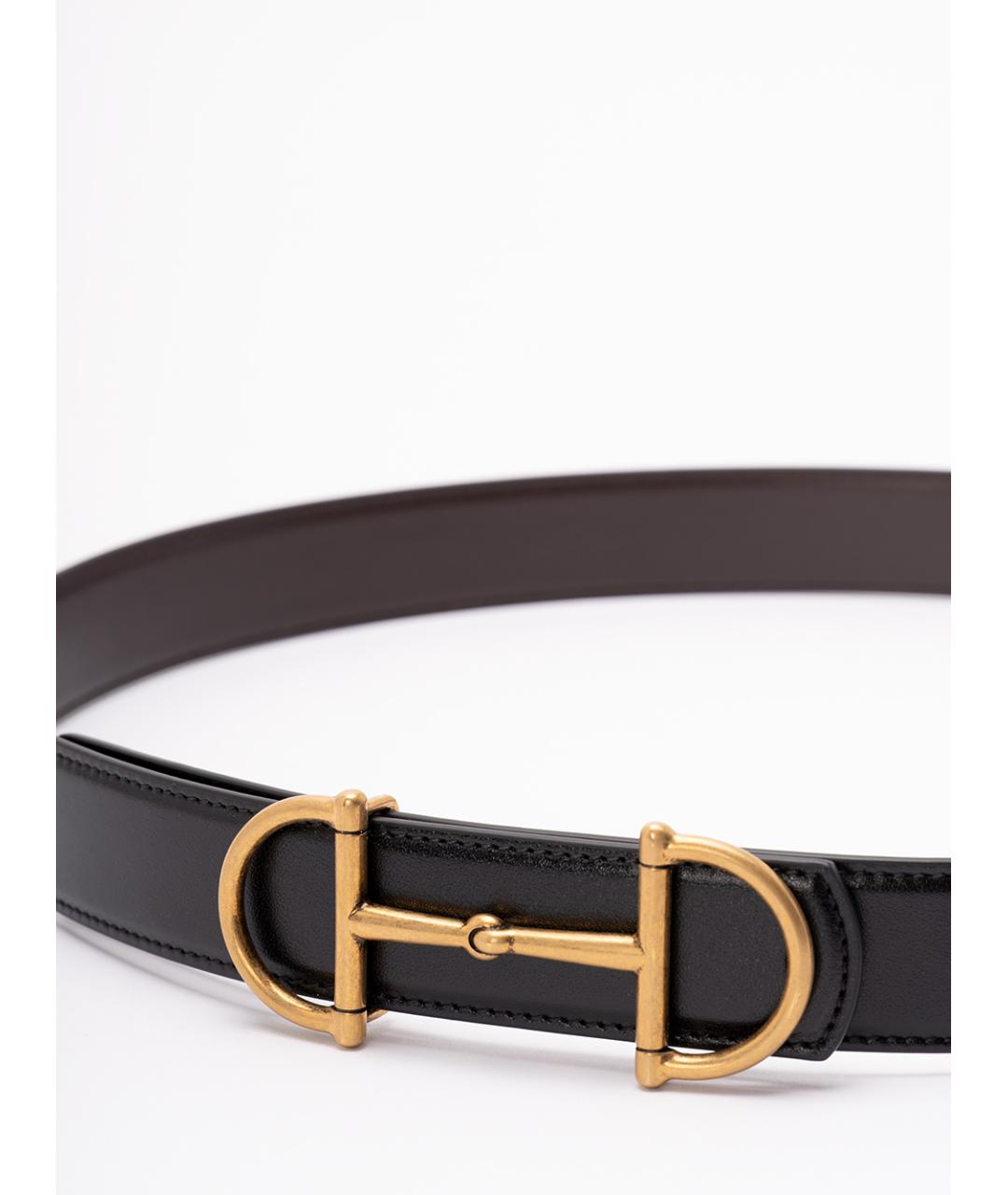 GUCCI Черный кожаный ремень, фото 2