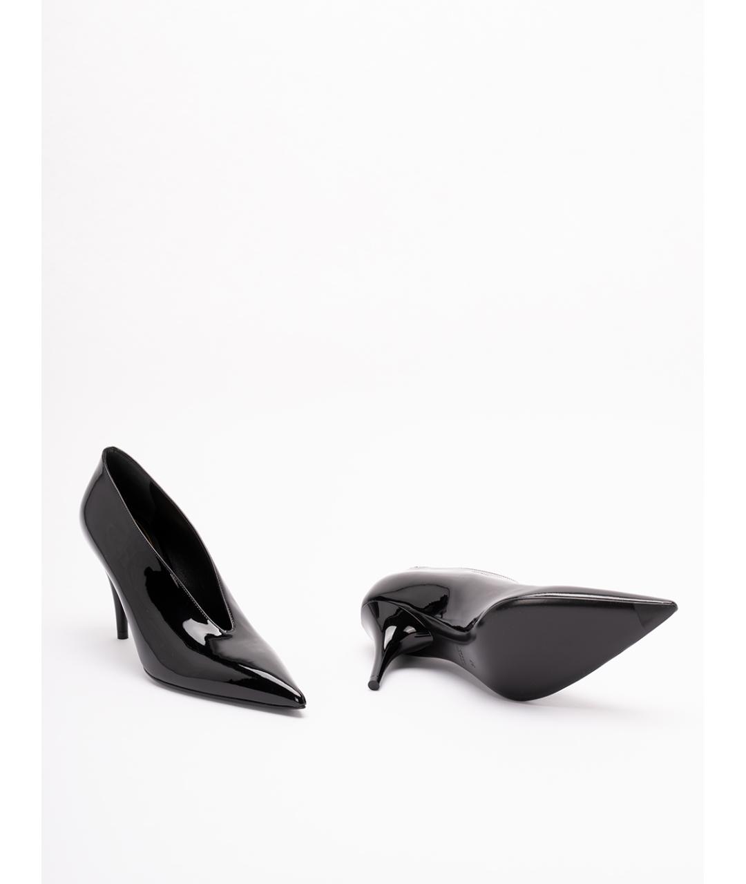 GUCCI Черные туфли из лакированной кожи, фото 4