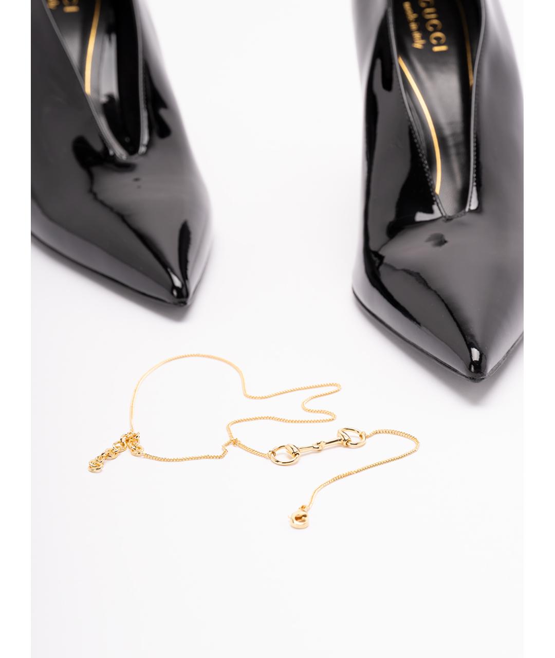 GUCCI Черные туфли из лакированной кожи, фото 6