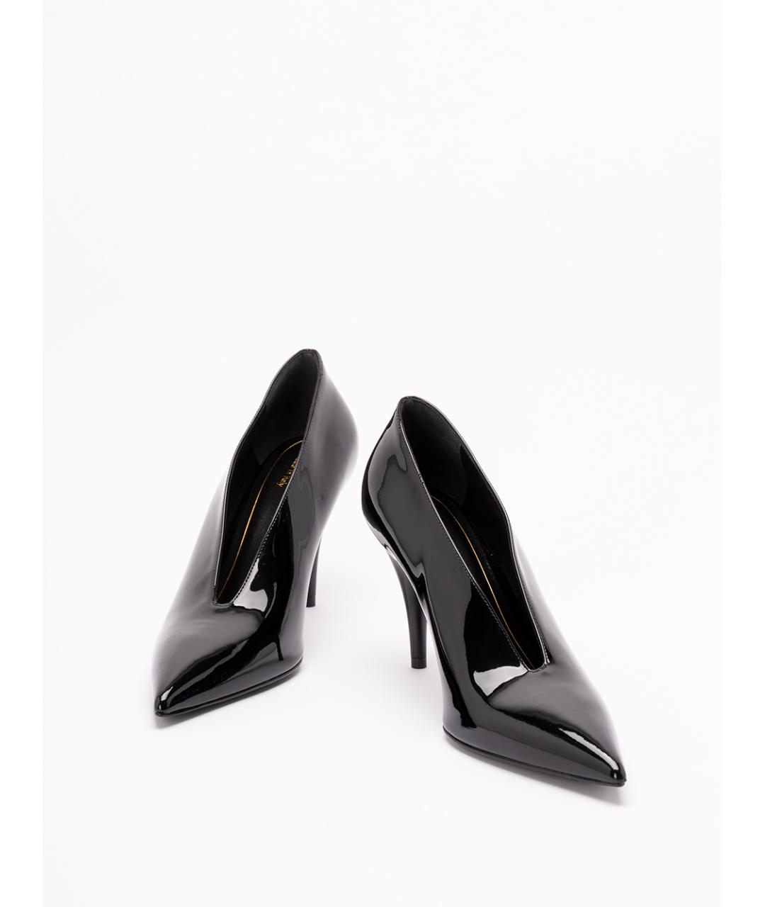 GUCCI Черные туфли из лакированной кожи, фото 2