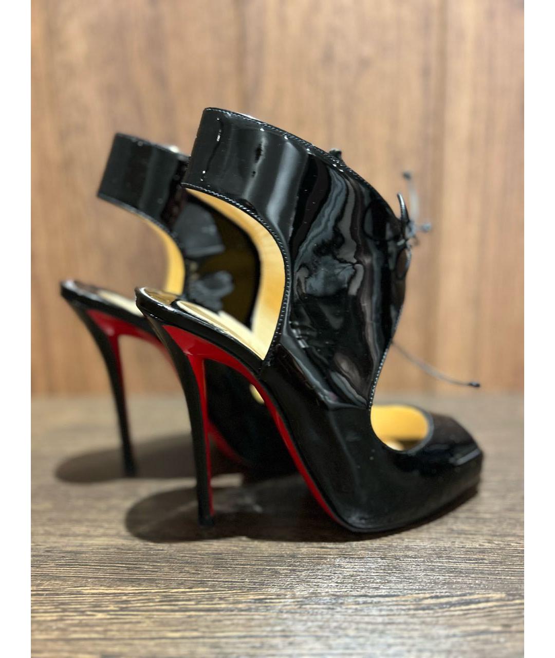 CHRISTIAN LOUBOUTIN Черные туфли из лакированной кожи, фото 9