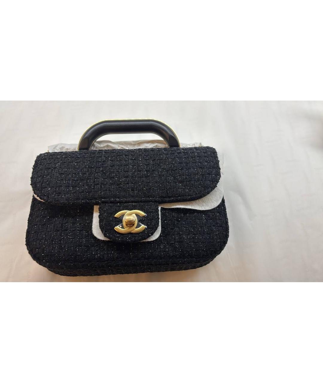 CHANEL Черная сумка через плечо, фото 3