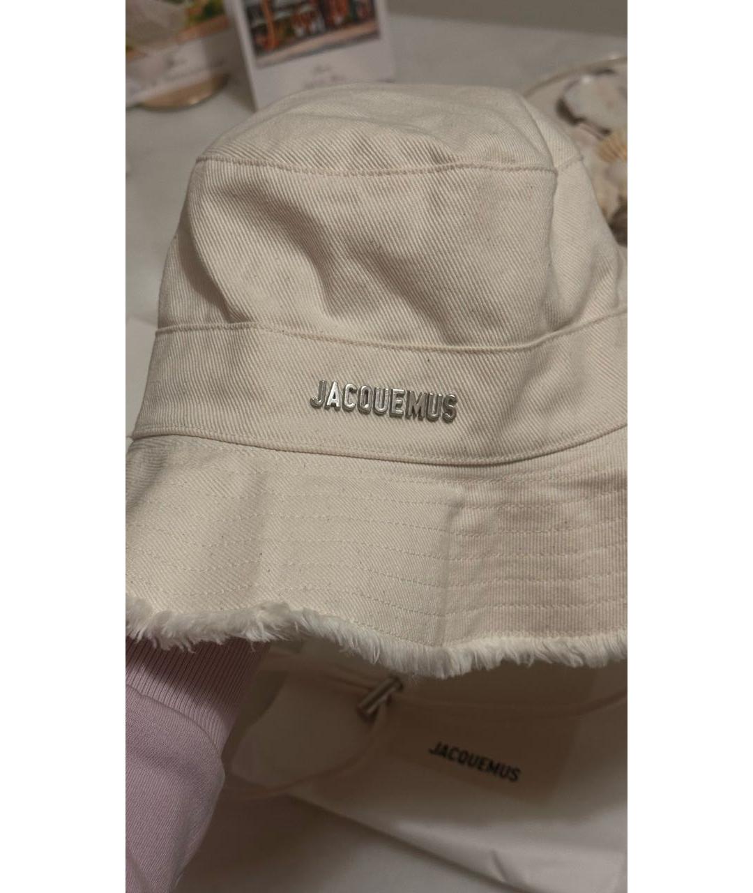 JACQUEMUS Бежевая хлопковая панама, фото 2