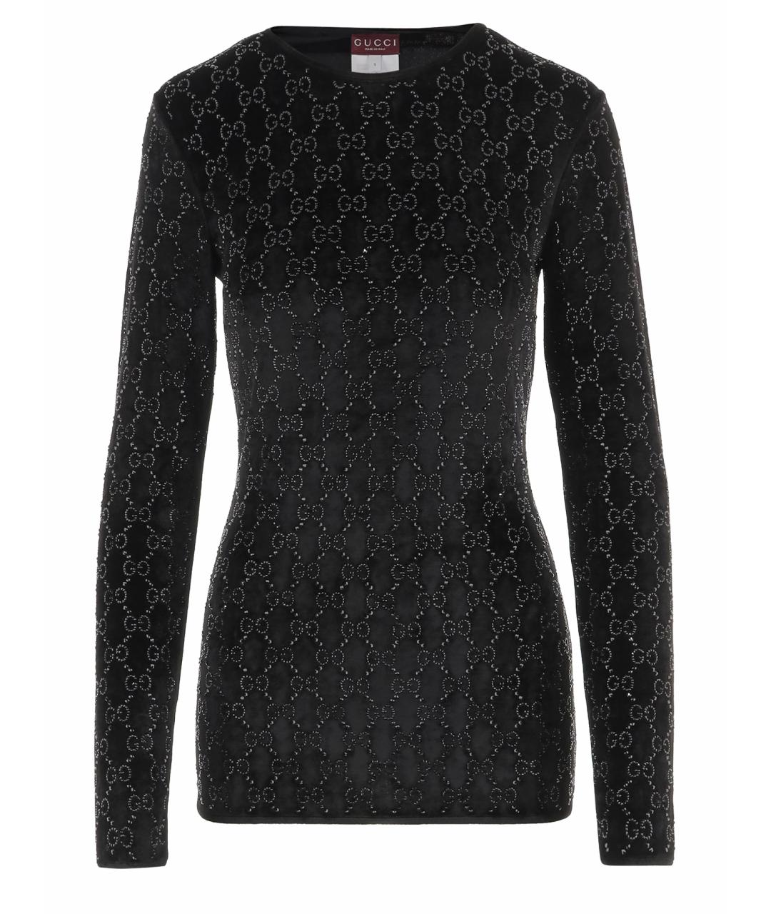 GUCCI Черный вискозный джемпер / свитер, фото 1