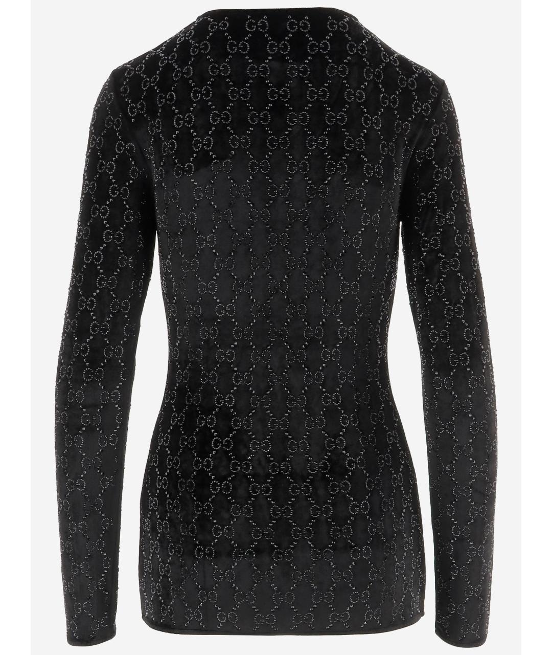 GUCCI Черный вискозный джемпер / свитер, фото 2