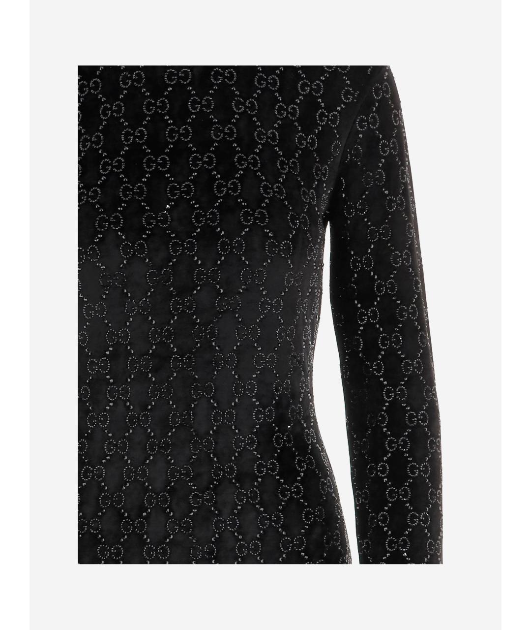 GUCCI Черный вискозный джемпер / свитер, фото 3