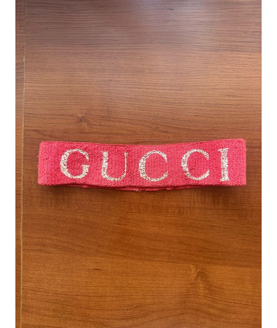 GUCCI Красная повязка на голову, фото 6