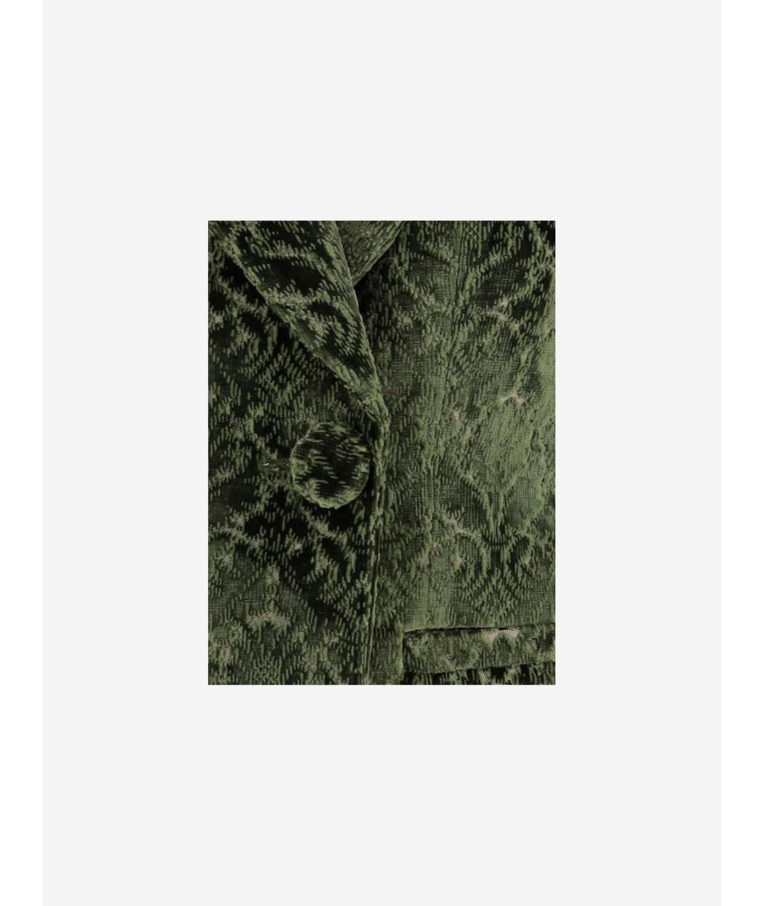 BURBERRY Зеленый вискозный жакет/пиджак, фото 3