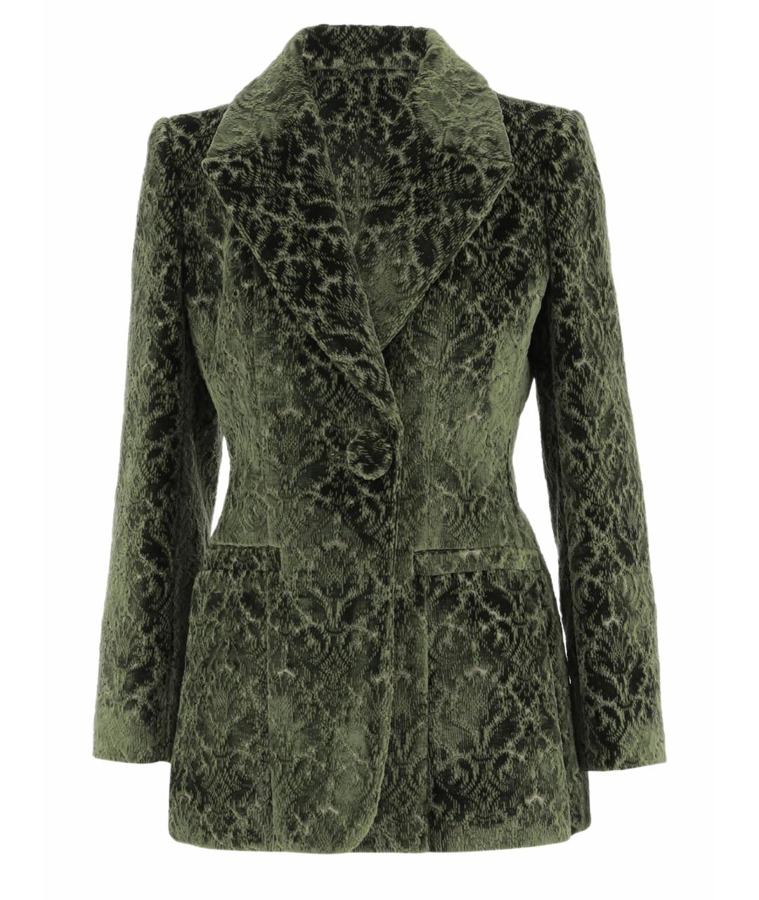 BURBERRY Зеленый вискозный жакет/пиджак, фото 1