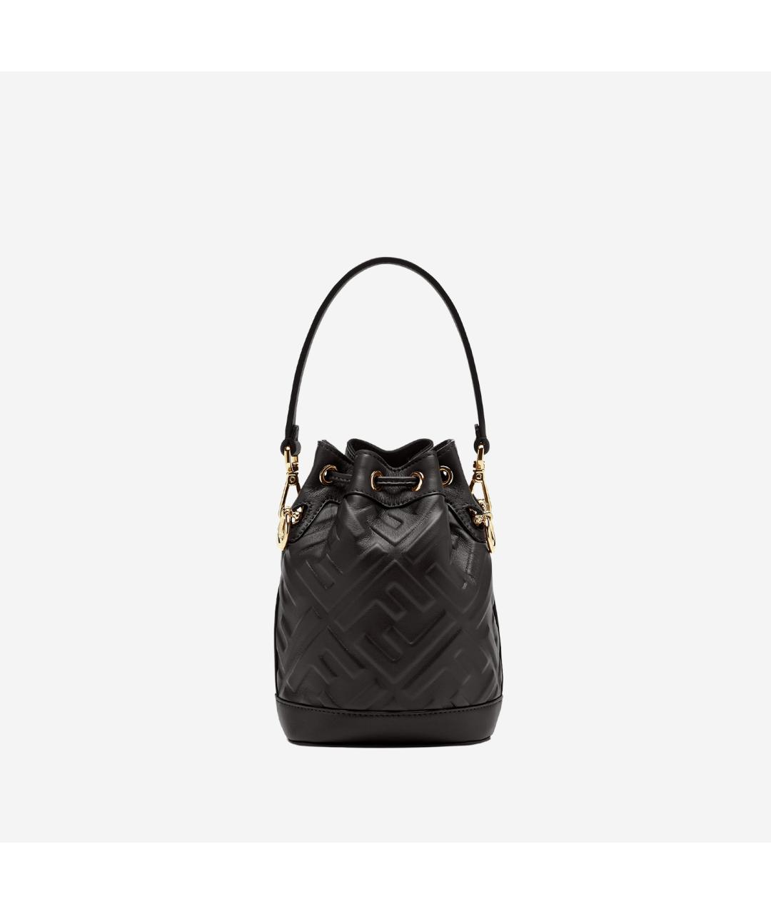 FENDI Черная кожаная сумка через плечо, фото 3