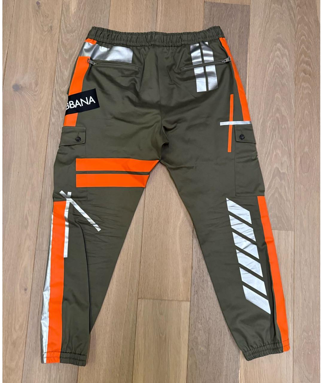 DOLCE&GABBANA Хаки повседневные брюки, фото 2