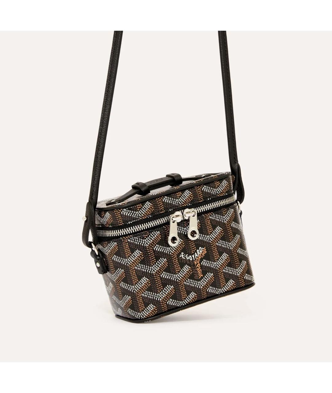 GOYARD Черная кожаная сумка через плечо, фото 3