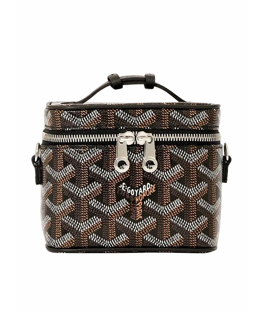 GOYARD Черная кожаная сумка через плечо, фото 1