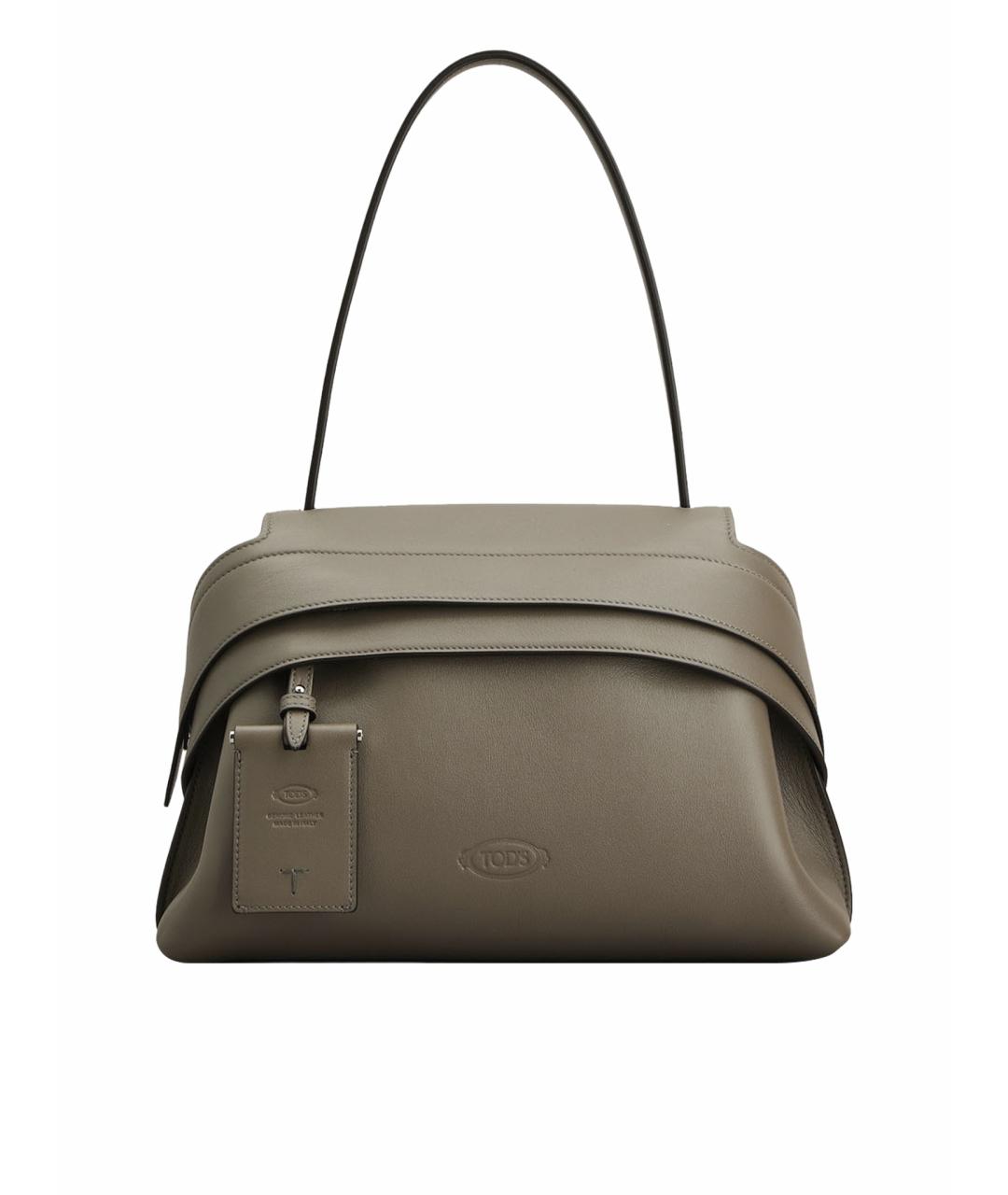 TOD'S Бежевая кожаная сумка через плечо, фото 1