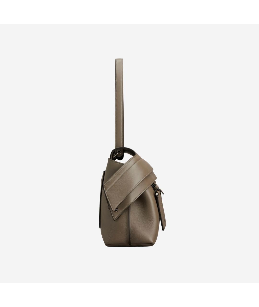TOD'S Бежевая кожаная сумка через плечо, фото 4