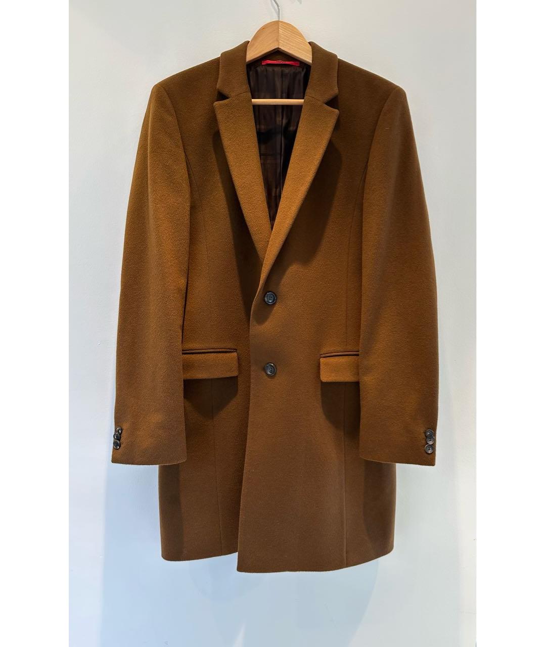 HUGO BOSS Коричневое кашемировое пальто, фото 9