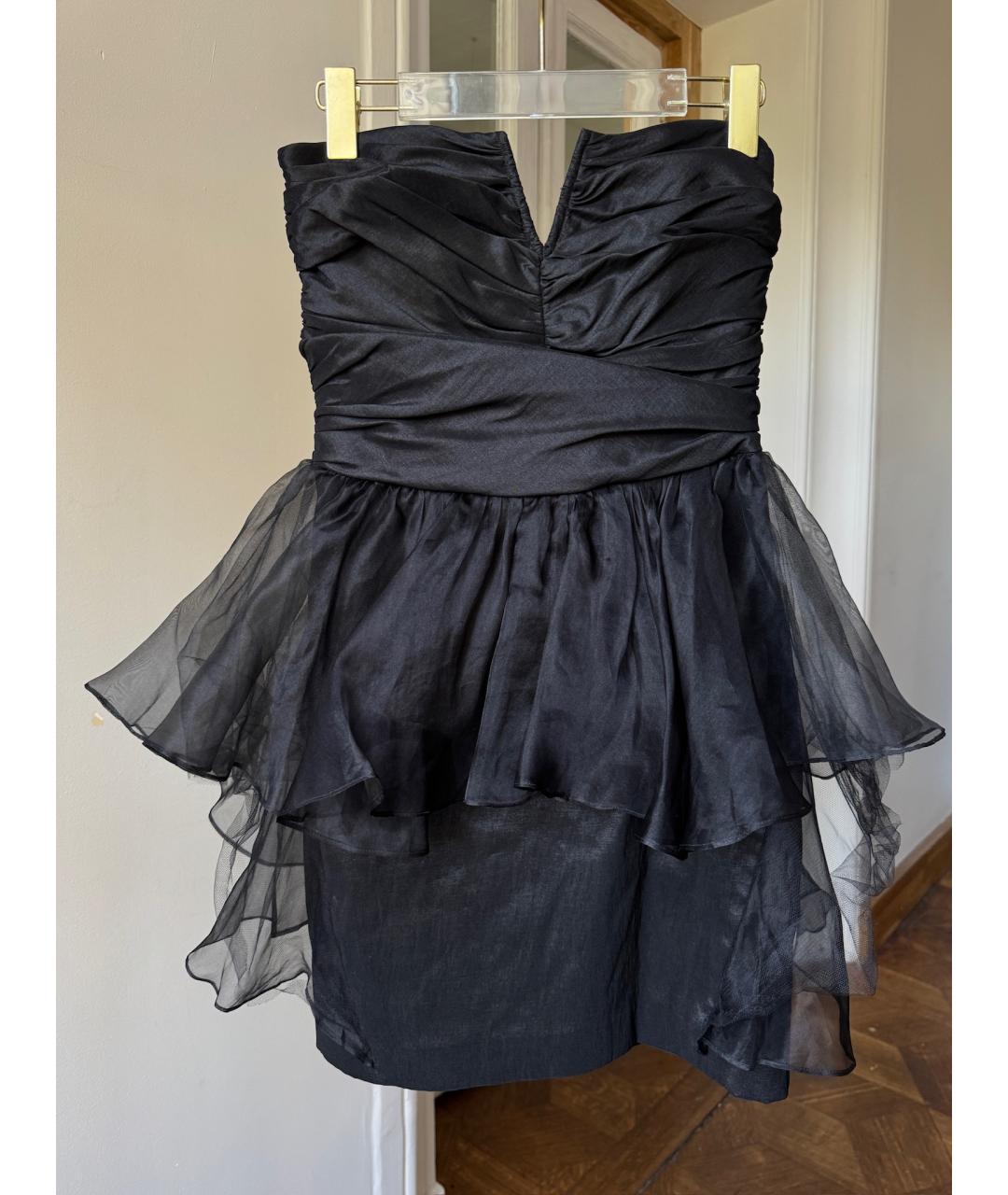 BADGLEY MISCHKA Черное полиэстеровое вечернее платье, фото 9