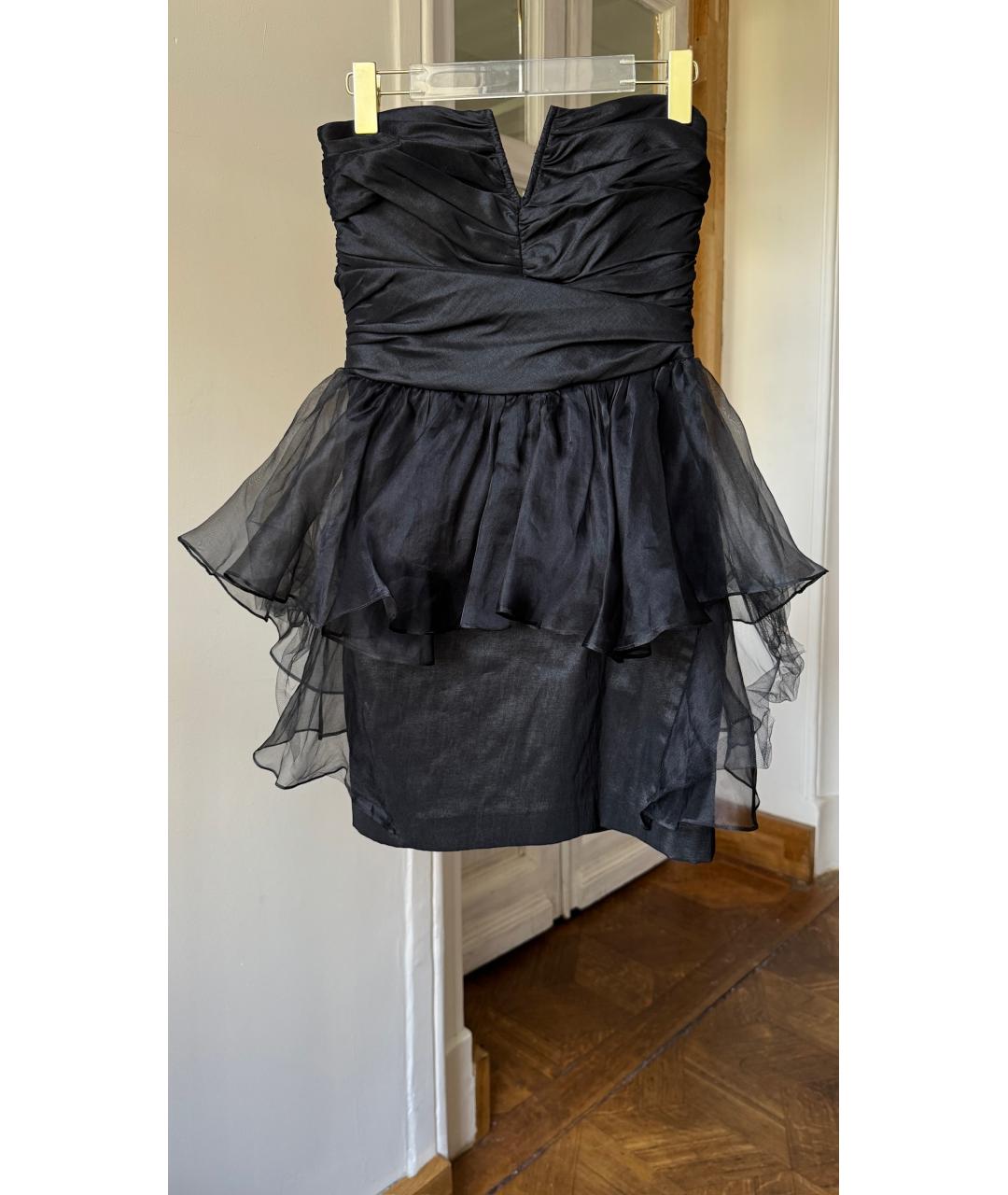 BADGLEY MISCHKA Черное полиэстеровое вечернее платье, фото 3