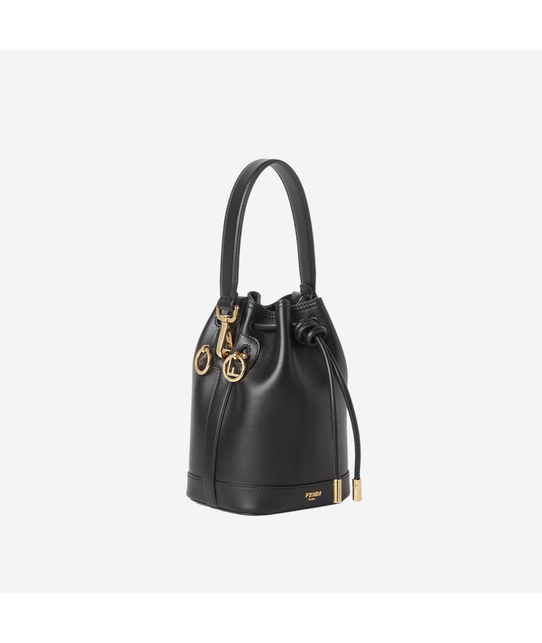 FENDI Черная кожаная сумка через плечо, фото 2