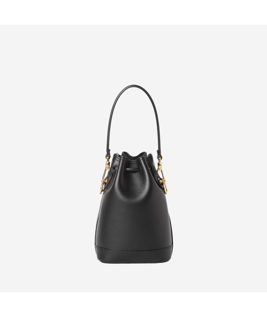 FENDI Черная кожаная сумка через плечо, фото 3