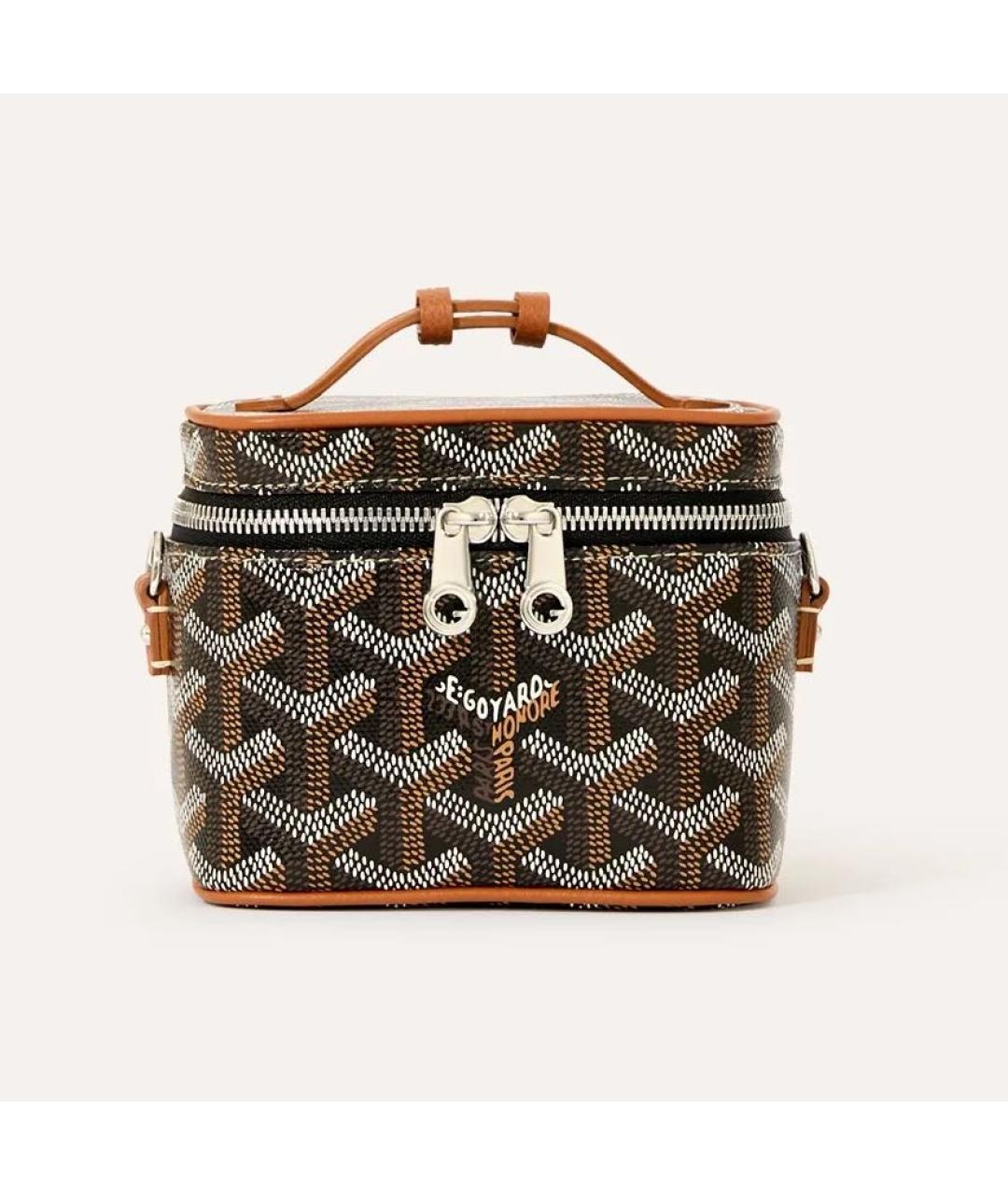 GOYARD Коричневая кожаная сумка через плечо, фото 5
