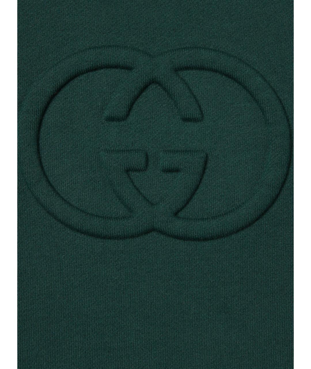 GUCCI Зеленый хлопковый джемпер / свитер, фото 3