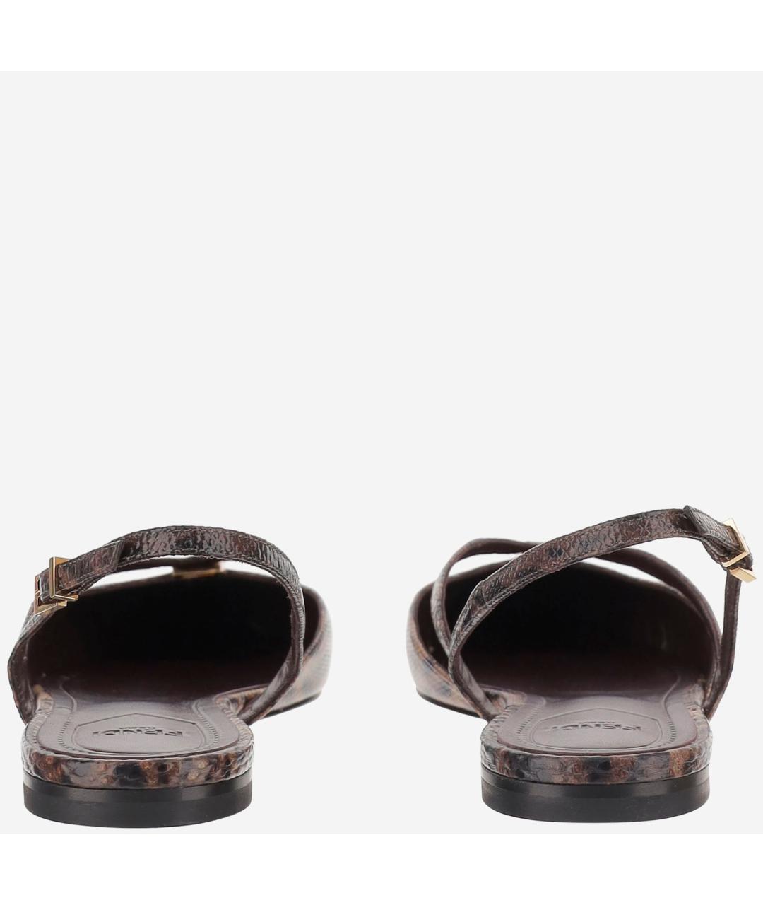 FENDI Мульти балетки из экзотической кожи, фото 3