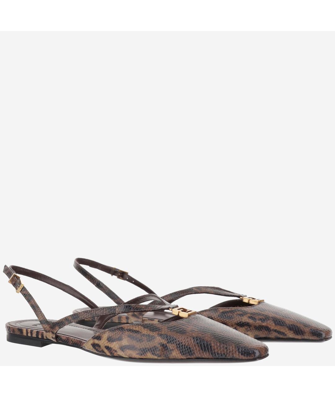 FENDI Мульти балетки из экзотической кожи, фото 2