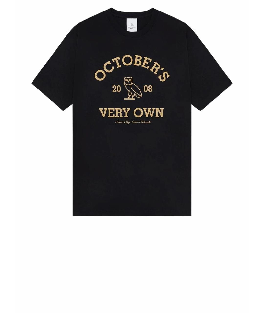 OVO by Drake Черная хлопковая футболка, фото 1