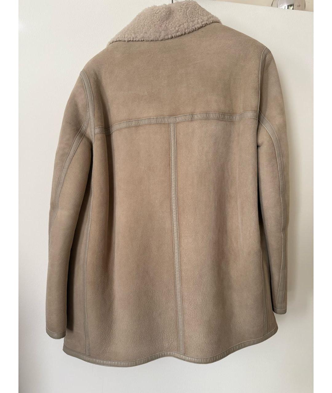 ISABEL MARANT Бежевая кожаная дубленка, фото 2