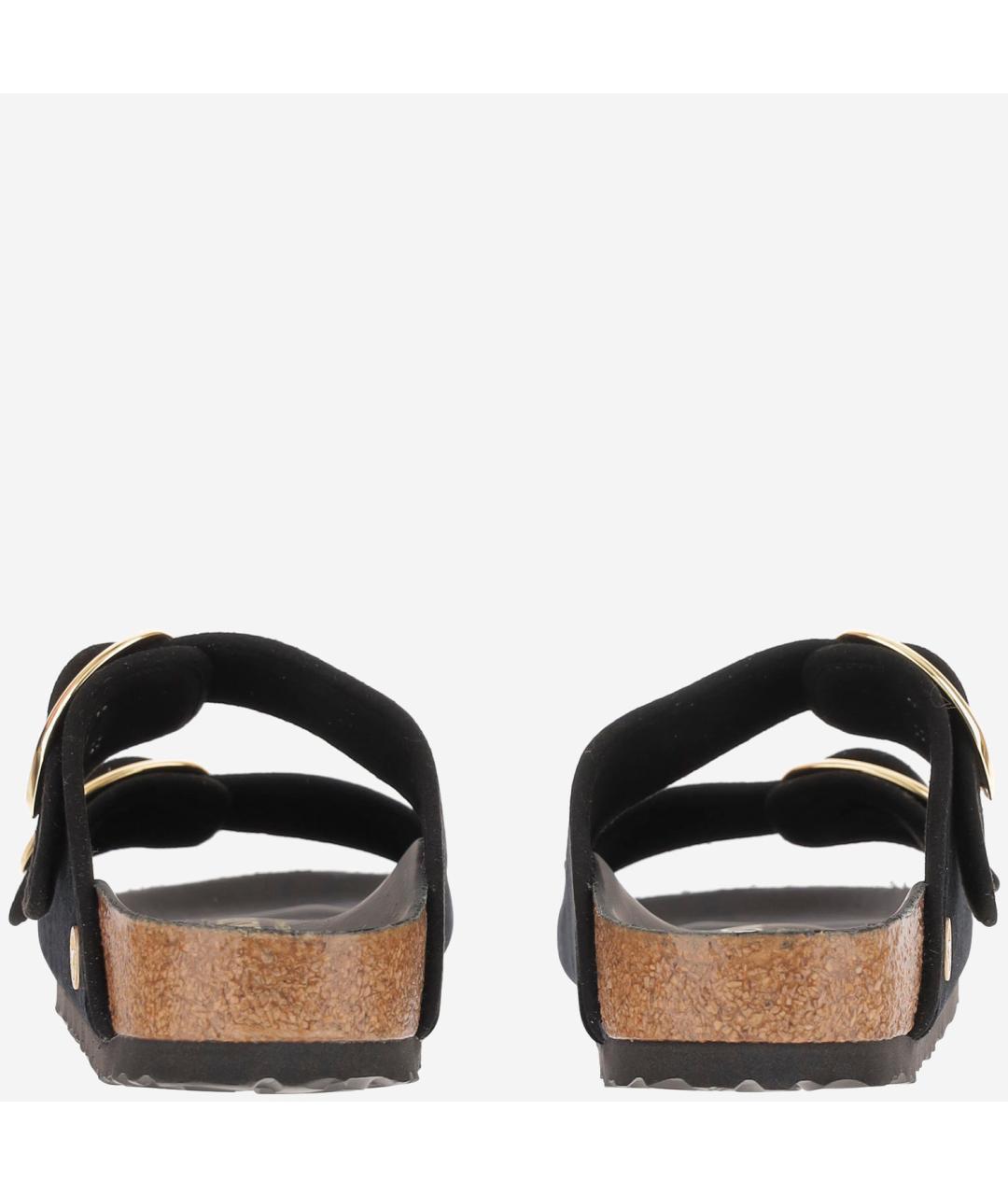 BIRKENSTOCK Черные бархатные сандалии, фото 4