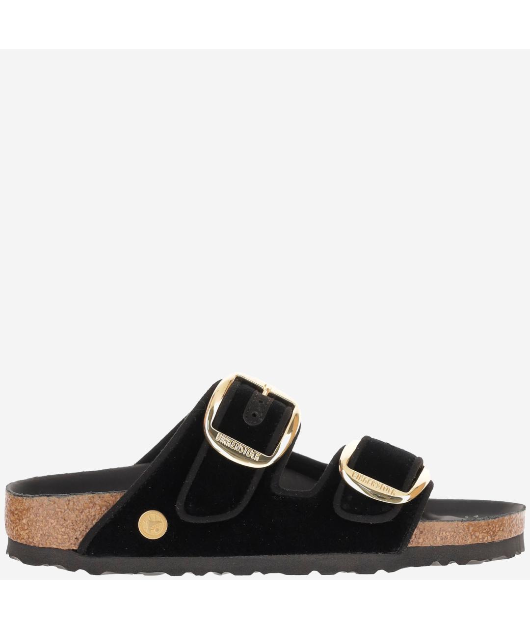 BIRKENSTOCK Черные бархатные сандалии, фото 6