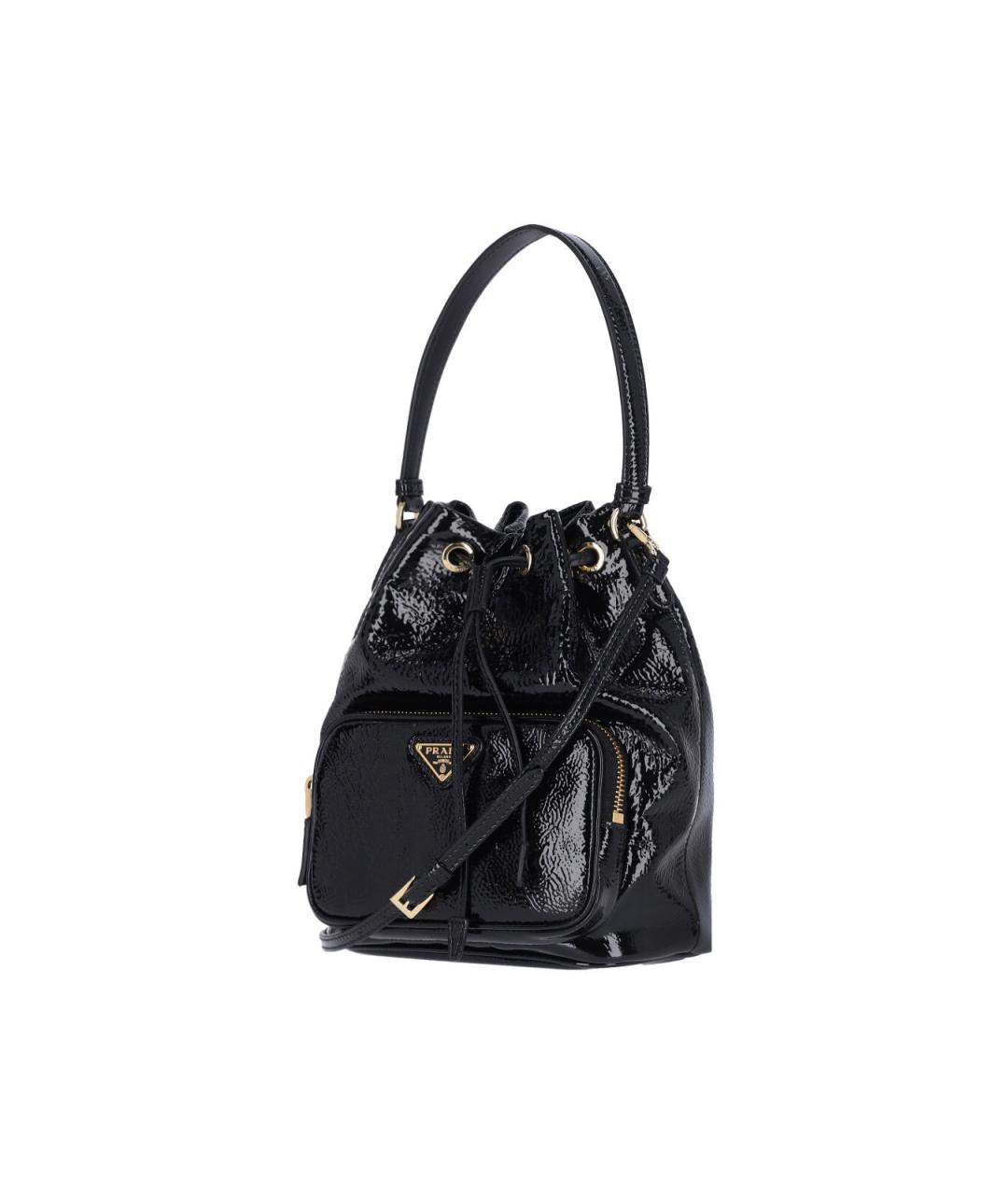 PRADA Черная кожаная сумка тоут, фото 2