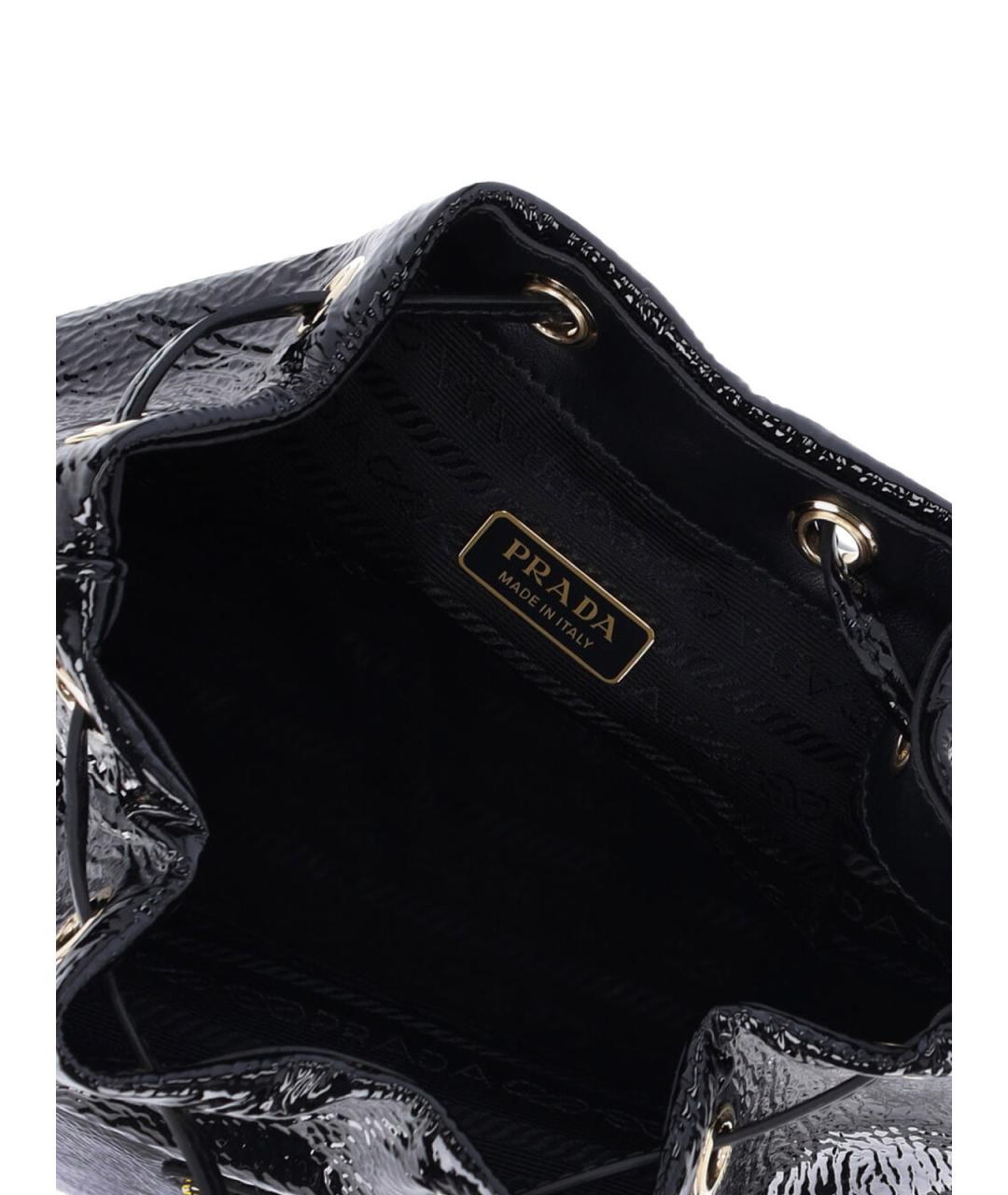 PRADA Черная кожаная сумка тоут, фото 4
