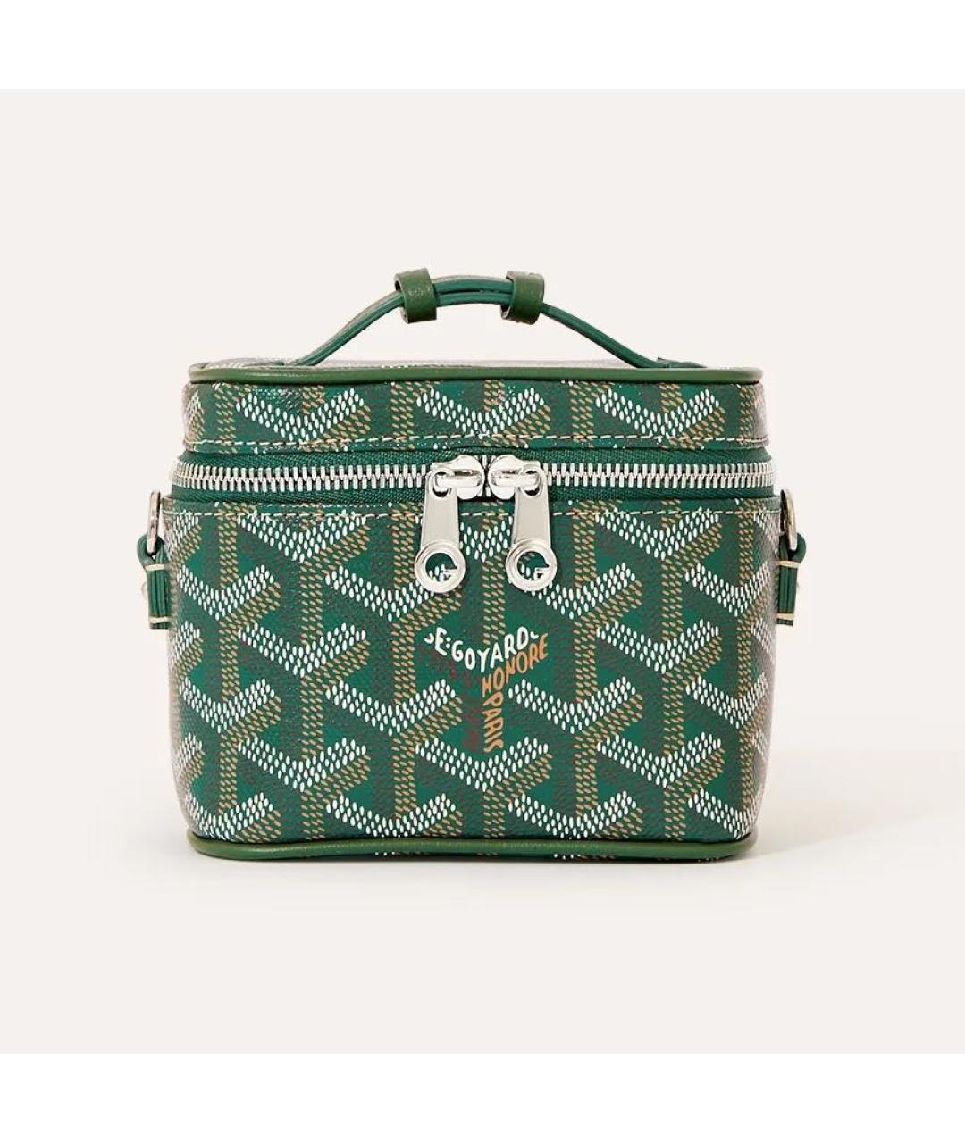 GOYARD Зеленая кожаная сумка через плечо, фото 5